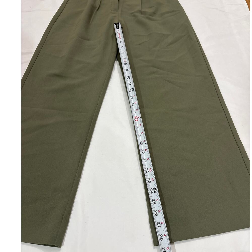 NWT Abercrombie & Fitch Women’s 30 Green Ultra High Wide Legs Pants Trousers - Picture 12 of 13